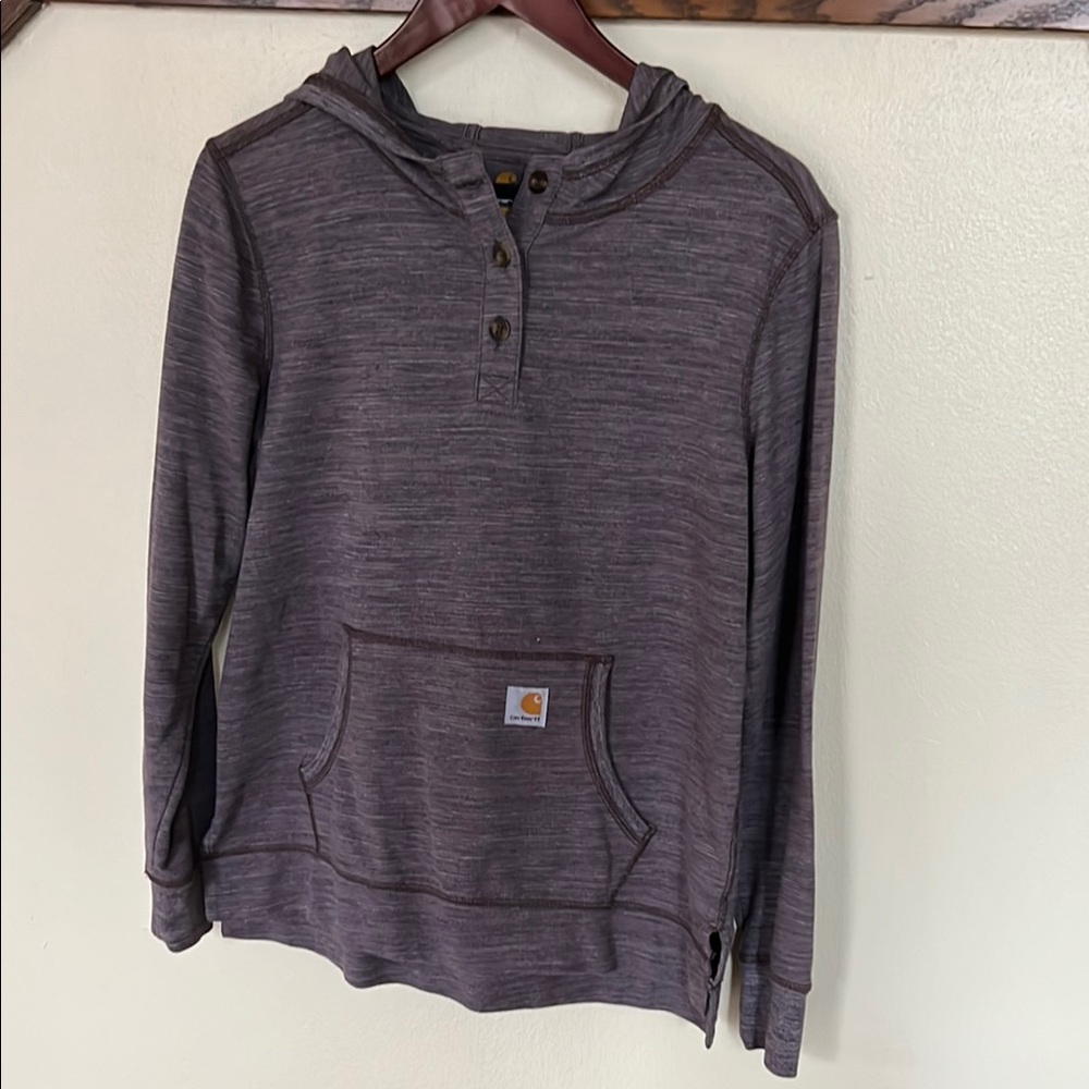 Carhartt Purple Hooded Sweatshirt